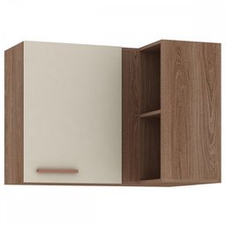 Armário Aéreo Cozinha de Canto Style 1 Porta Manchester/champagne - Fellicci - 1