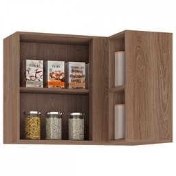 Armário Aéreo Cozinha de Canto Style 1 Porta Manchester/champagne - Fellicci - 2