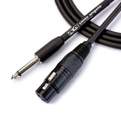 Cabo de Microfone Ninja Hg 0,20 Mm Conector P10-xlr Femea 15ft 4,57 Metros Preto