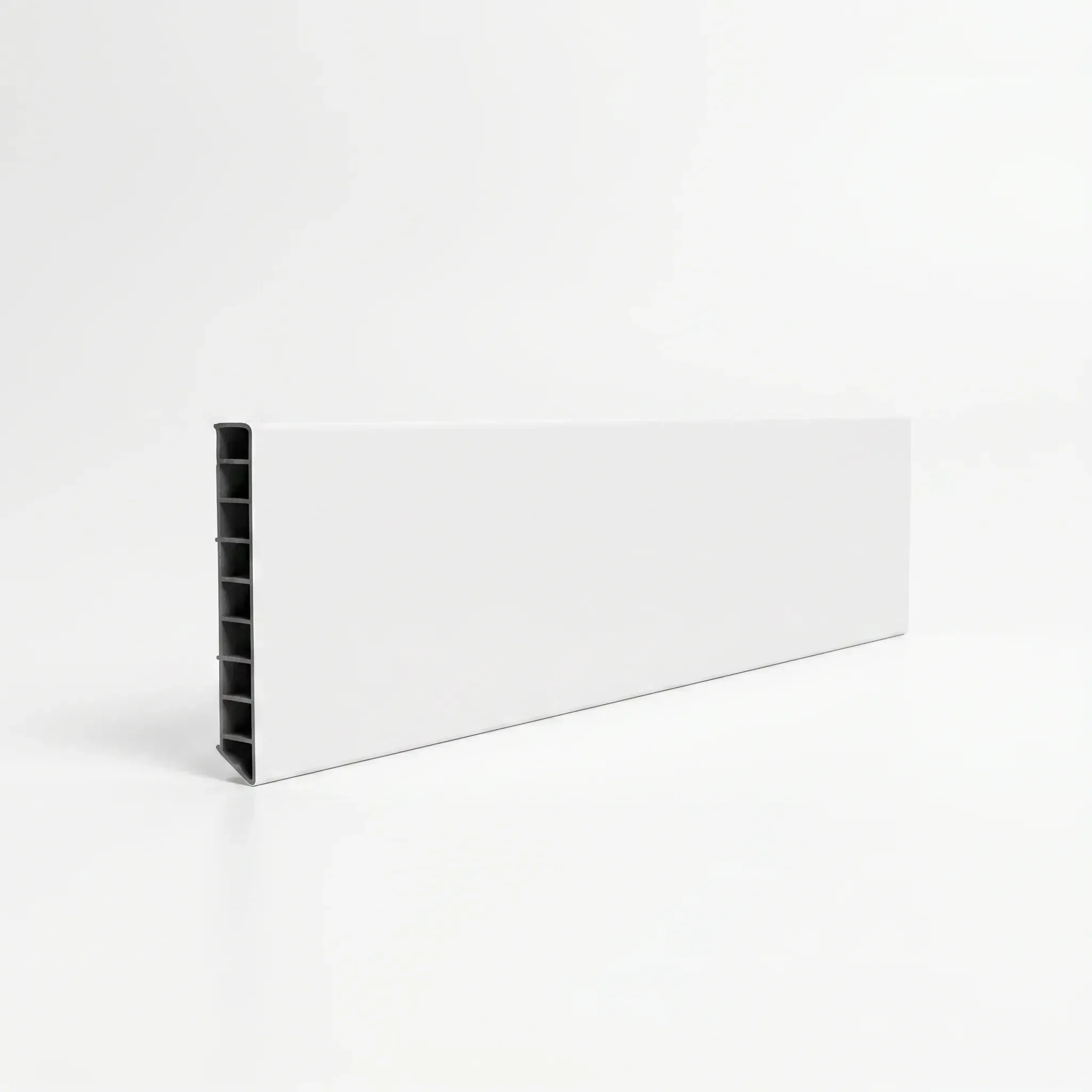 Ver imagem 2 de Rodapé de PVC 250x10cm Revestido em PET Branco Onedoor
