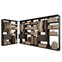 Ver imagem 3 de Guarda-Roupas Closet Modulado Alasca 420cm 7 Peças com 6 Gavetas e Cabideiros Preto Touch Carraro