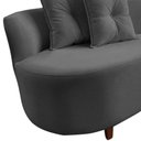Ver imagem 7 de Namoradeira Sofá Feijão Suria 150cm Orgânica Suede Cinza