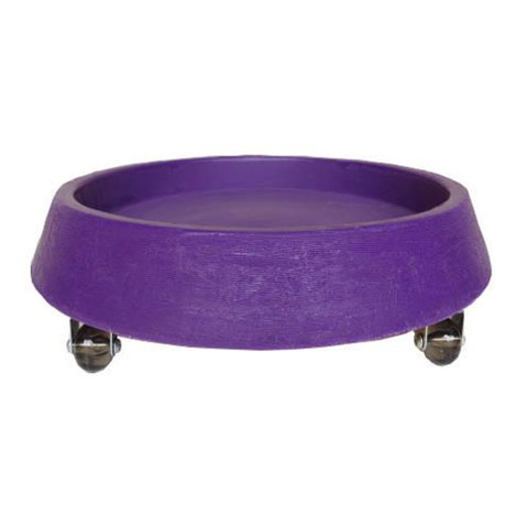 Suporte Prato Vaso Com Rodízios Silicone 40X5 Redondo - LILAS VIOLETA 008