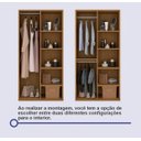 Ver imagem 4 de Guarda Roupa Titanium com Espelho Cinamomo - D Doro Móveis
