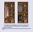 Ver imagem 4 de Guarda Roupa Titanium com Espelho Cinamomo - D Doro Móveis