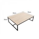 Ver imagem 3 de Mesa de Centro Retangular Industrial Line Devan Móveis Marrom