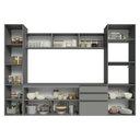 Ver imagem 5 de Armário de Cozinha Completa 280cm Suspensa Cinza Nice Madesa 06