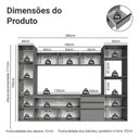 Ver imagem 3 de Armário de Cozinha Completa 280cm Suspensa Cinza Nice Madesa 06