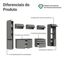 Ver imagem 4 de Armário de Cozinha Completa 280cm Suspensa Cinza Nice Madesa 06