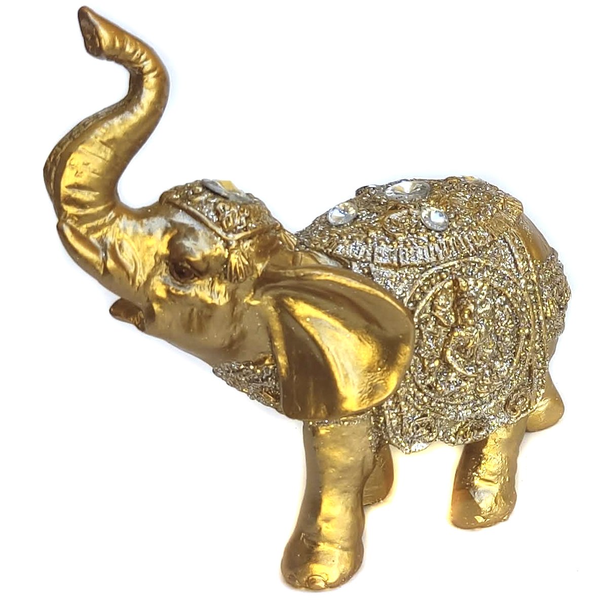 Elefante Decorativo Em Resina Indiano Sabedoria Sorte L - 4