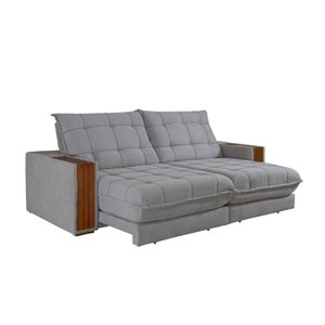 Sofá Retrátil Berlim 2,90m 5 Lugares Molas Ensacadas Txr
