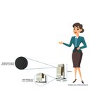 Ver imagem 3 de Porta Toalha Level Decorativo de Pia Bancada e Lavabo Duplo Preto de Metal - Larbelle