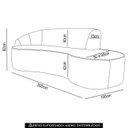 Ver imagem 4 de Sofá Living 4 Lugares 300cm Braço Esquerdo Mozart D06 Sintético Bege - Mpozenato