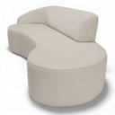 Ver imagem 5 de Sofá Living 4 Lugares 300cm Braço Esquerdo Mozart D06 Sintético Bege - Mpozenato