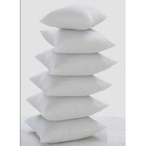 Kit 6 Enchimentos Refil Almofada 45x45 Silicone Super Macio