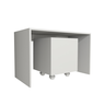Mesa Organizadora de Brinquedos Infantil 1 Baú 100% Mdf Plancasa Branco Tx - 1