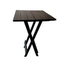 Ver imagem 2 de Mesa Bistrô para Churrasqueira Dobrável de Madeira Maciça: Preto