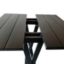 Ver imagem 3 de Mesa Bistrô para Churrasqueira Dobrável de Madeira Maciça: Preto