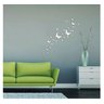 Espelho Decorativo Prata Acrílico Borboletas Quarto 30 Pçs - 5