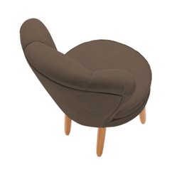 Jogo de Cadeira para Sala de Jantar Estofada Confortáveis com Pés de Madeira Moblan Decor - 6