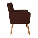 Ver imagem 3 de Poltrona Decorativa Nina Sala e Escritório Suede Marrom