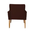 Ver imagem 4 de Poltrona Decorativa Nina Sala e Escritório Suede Marrom