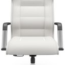 Ver imagem 2 de Cadeira de Escritório Giratória Presidente Base Cromada Kirk P03 Facto Branco - Lyam Decor