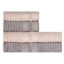 Ver imagem 1 de Jogo de Toalhas 4 Peças Banhão e Rosto 100 Algodão Brisa Karsten