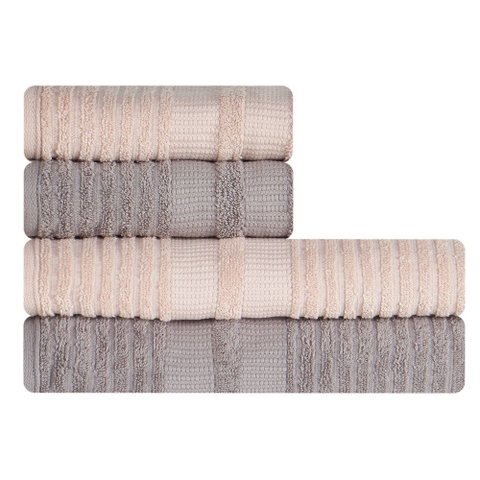 Jogo de Toalhas 4 Peças Banhão e Rosto 100 Algodão Brisa Karsten