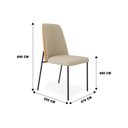 Ver imagem 7 de Kit 2 Cadeiras Estofadas Lucy Aço Carbono 