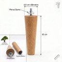 Ver imagem 2 de Kit 4 Pés Palito de Madeira 18cm