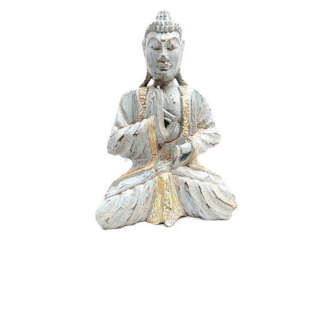BUDA BALI AZUL DOURADO 25CM