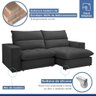 Sofá Retrátil e Reclinável Martinho Boucle Cinza 2,30m - 9