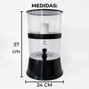 Ver imagem 6 de Filtro de Água 7,5L Bebedouro Compacto com Vela Cerâmica e Boia Dosadora Inmetro - Preto