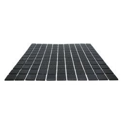 Pastilhas de Vidro Preta Cristal Brilhante Cozinha Banheiro Piscina 30x30cm - 3