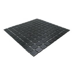 Pastilhas de Vidro Preta Cristal Brilhante Cozinha Banheiro Piscina 30x30cm - 2