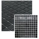 Ver imagem 1 de Pastilhas de Vidro Preta Cristal Brilhante Cozinha Banheiro Piscina 30x30cm