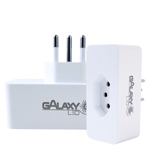 Plug tomada smart 16A marca galaxy led ip20  intorruptor voltagem bivolt 100/240