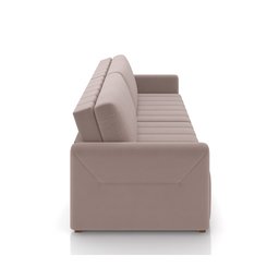 Sofá-cama Decorativo Retrátil Thanos 2 Lugares 192cm Veludo Rosê G45 - Gran Belo - 7