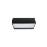 Arandela Modern Preta 20cm Led 15w 3000k Bivolt Ip65 Embu Led - 2