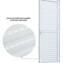 Ver imagem 4 de Porta de Alumínio de Giro Laminada Ventilada 215x95cm Lucasa Ideale Abertura Direita Branco