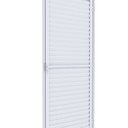Ver imagem 1 de Porta de Alumínio de Giro Laminada Ventilada 215x95cm Lucasa Ideale Abertura Direita Branco