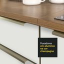 Ver imagem 7 de Balcão de Pia 120 cm 2 Portas 3 Gavetas Rustic/Branco Veludo Lux Madesa