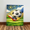 Ver imagem 7 de Kit 3 Quadro Decorativo Futebol Infantil Quarto Menino Bebê Moderno 40x28cm