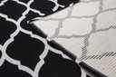 Ver imagem 6 de Tapete Sala ou Quarto Antiderrapante 2,50M x 1,32M Arabesco Geométrico Preto e Branco