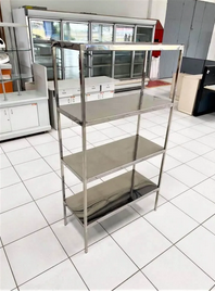 Estante Aço Inox 170x40x93 com 4 Prateleiras Reforçada - 2