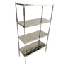 Estante Aço Inox 170x40x93 com 4 Prateleiras Reforçada - 1