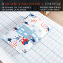Ver imagem 2 de Jogo Lençol Infantil Solteiro Bouti 2 Peças 200 Fios Estampado Toque Seda:bombeiro