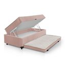 Ver imagem 5 de Cama Box Solteiro 3 em 1 New Magnifico Teen Colchões Sensor Rosa/Branco
