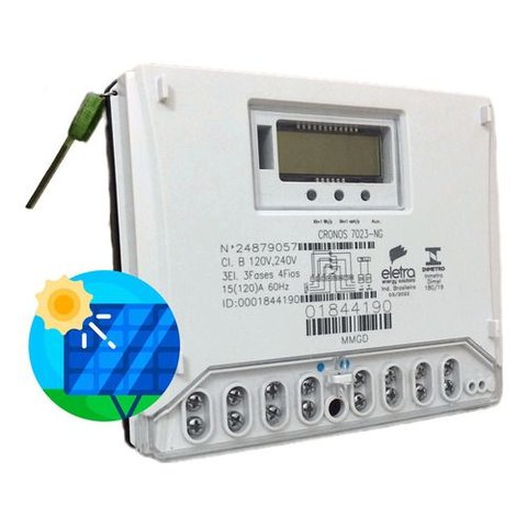 Medidor de Energia Elétrica Eletra Trifásico - Bidirecional